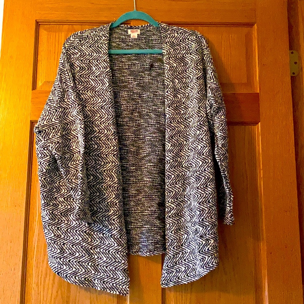 Black and white cardigan